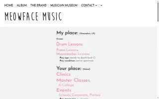 Meowface Music website