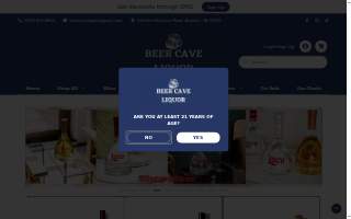 Beer Cave Liquor website
