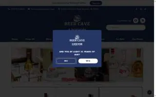 Beer Cave Liquor website