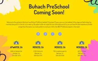 Buhach Preschool website