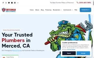 Dutchman Drains & Plumbing website