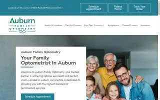 Auburn Family Optometry, Inc. website