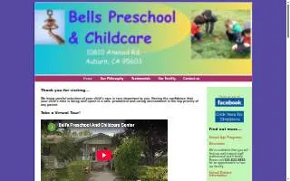 Bells Preschool & Childcare website