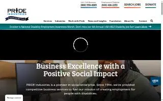 PRIDE Industries - Auburn website