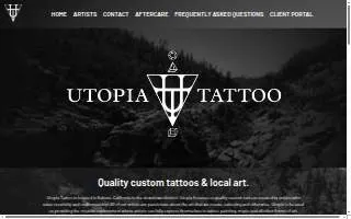 Utopia Tattoo website