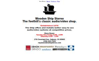 Wooden Ship Stereo & Video