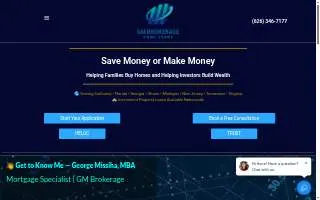 GM Brokerage Home Loans of Azusa website