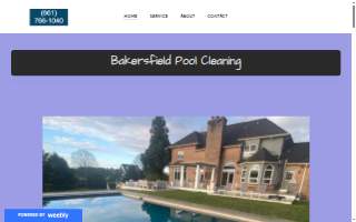 Bakersfield Pool Cleaning Service website