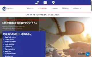 Master Locksmith Bakersfield website