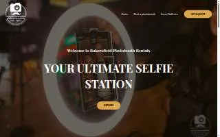 Photo Booth Rental Bakersfield website