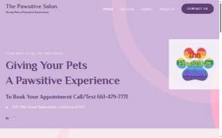 The Pawsitive Salon Pet Groomer and supplies