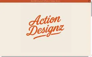 Action Designz website