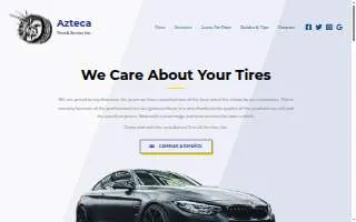 Azteca Tires & Service website