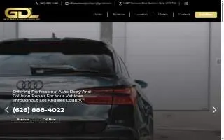 GDL Auto Body and Collision repair website