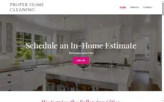 Proper Home Cleaning website