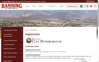 City of Banning Community Services