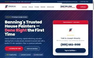 Freedom Painting of Banning website