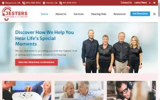 Jesters Hearing Aid Center Inc. of Banning website