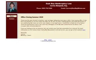 East Bay Bankruptcy Law website