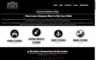 Beaumont Music Academy website