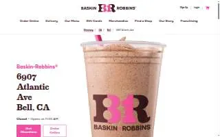 Baskin-Robbins of Bell website