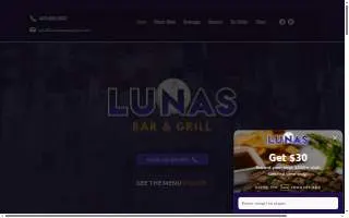 Lunas Sport Bar of Bell website