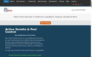 Active Pest Control of Bellflower website