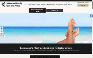 Lakewood Family Foot and Ankle of Bellflower website