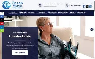 Ocean Wave Home Care LLC of Belmont website