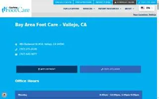Bay Area Foot Care of Benicia website