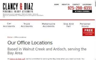 Clancy & Diaz, LLP of Antioch website