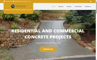Elizalde Construction - Concrete Contractor website