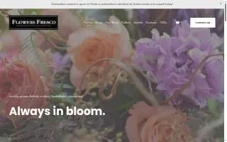 Flowers Fresco website