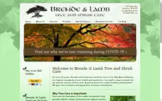 Brende & Lamb Tree & Shrub Care website