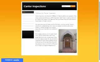 Cantor Inspections website