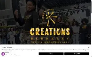 Creations Berkeley website