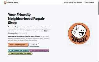 iResurrect Repairs of Berkeley website