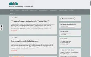 North Berkeley Properties website