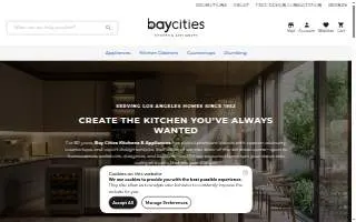 Bay Cities Kitchens & Appliances website