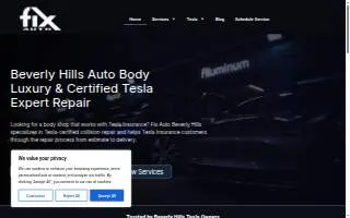 Fix Auto Beverly Hills website