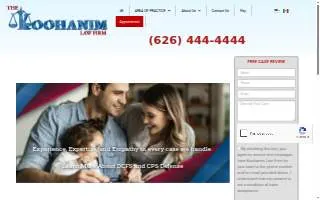 The Koohanim Law Firm: Juvenile Dependency Law website