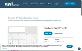 Baldwin Apartments website