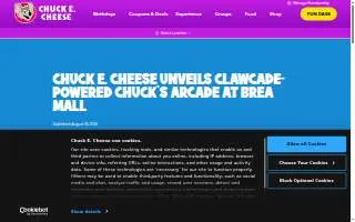 Chuck's Arcade website