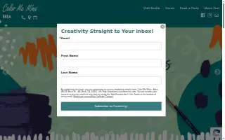 Color Me Mine of Brea website