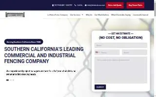 La Habra Fence Company of Brea website