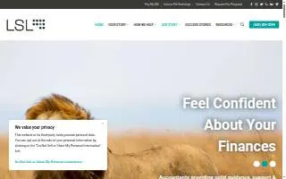LSL CPAs and Advisors website