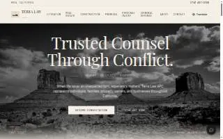 Terra Law APC website