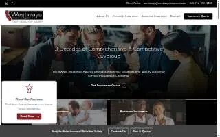 Westways Insurance website