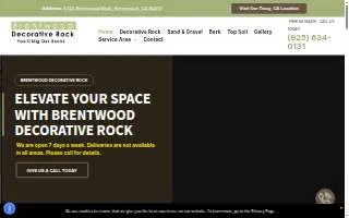 Brentwood Decorative Rock website
