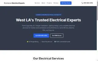Brentwood Electrical Experts website